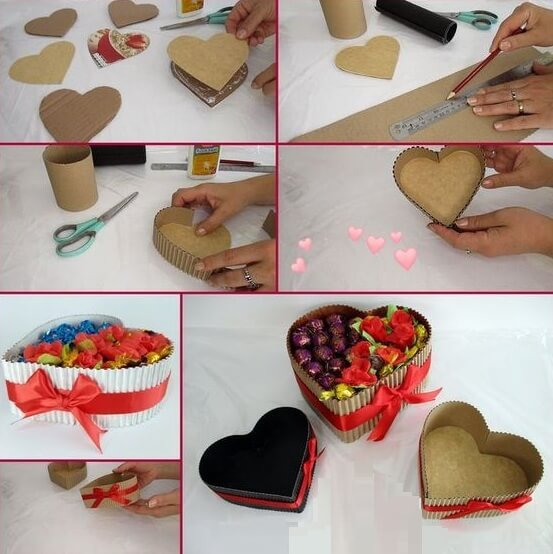 Cajitas En Forma De Corazón Para Regalos De San Valentín