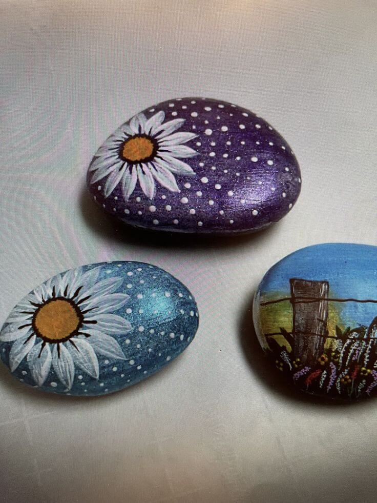 Ideas De Flores Pintadas En Piedras Para Decorar Tu Jardín Con Estilo  