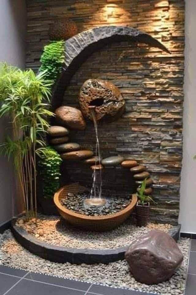 Ideas Innovadoras Con Fuentes De Agua En Paredes De Interiores