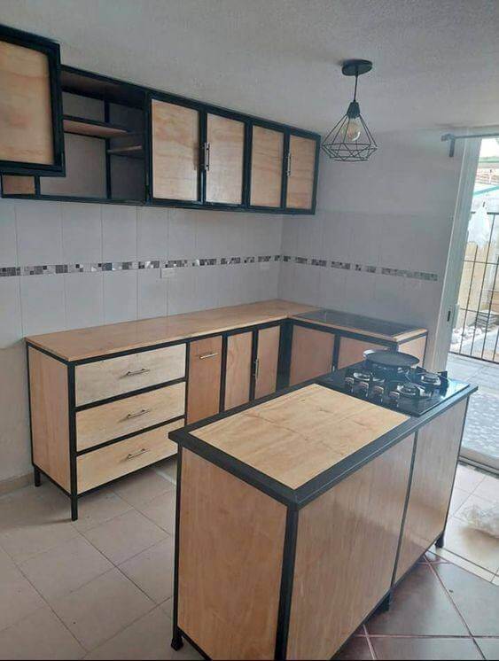 La Elegancia Y Funcionalidad De La Cocina Modular Color Madera