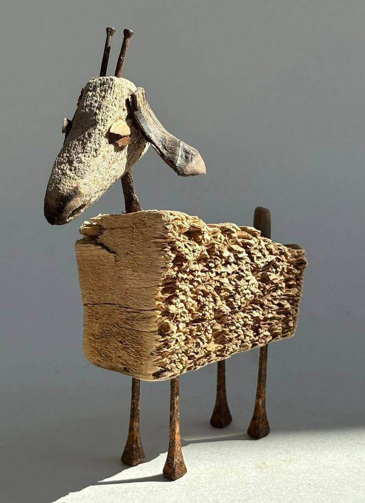 Dale Vida A Tu Casa Con Originales Figuras Hechas De Trozos De Madera Para Decorar