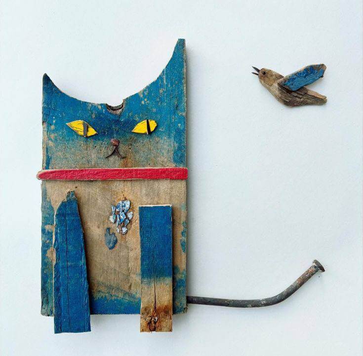 Dale Vida A Tu Casa Con Originales Figuras Hechas De Trozos De Madera Para Decorar