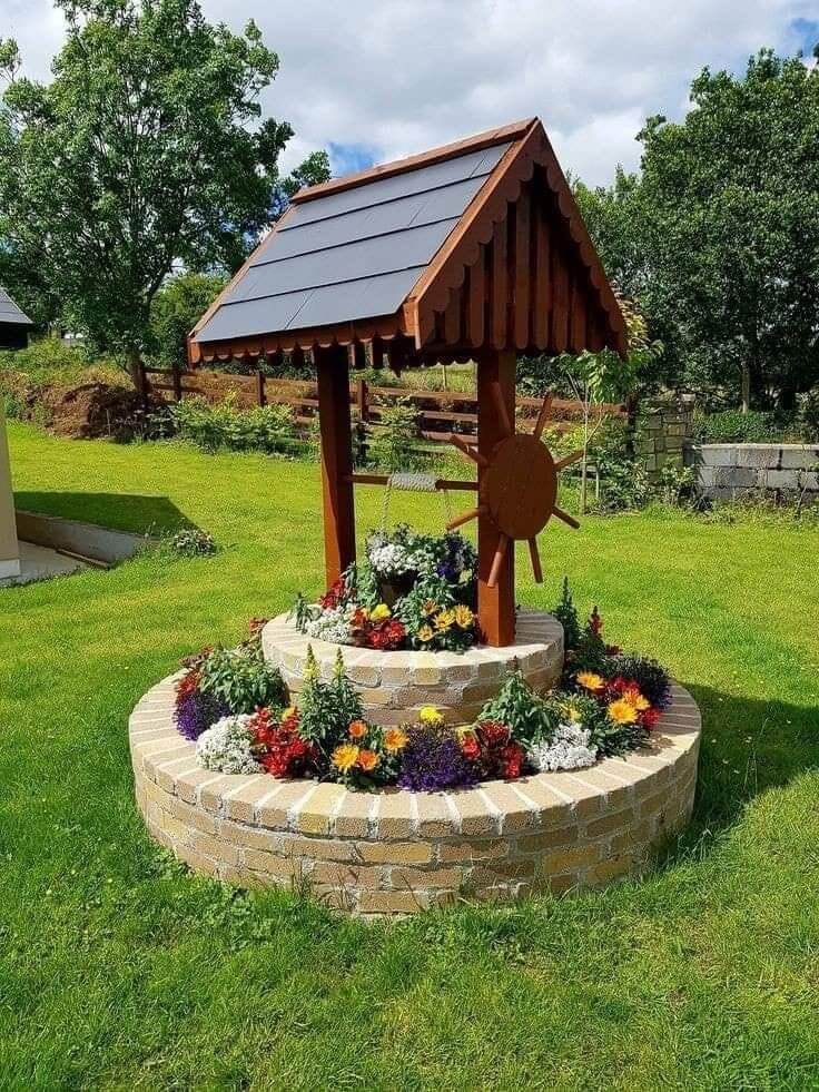 Ideas Creativas Para Hacer Un Pozo De Agua Decorativo En Tu Jardín