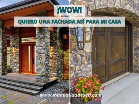 Fachadas impresionantes con paredes de piedra y puertas principales elegantes, inspiración para diseños modernos.